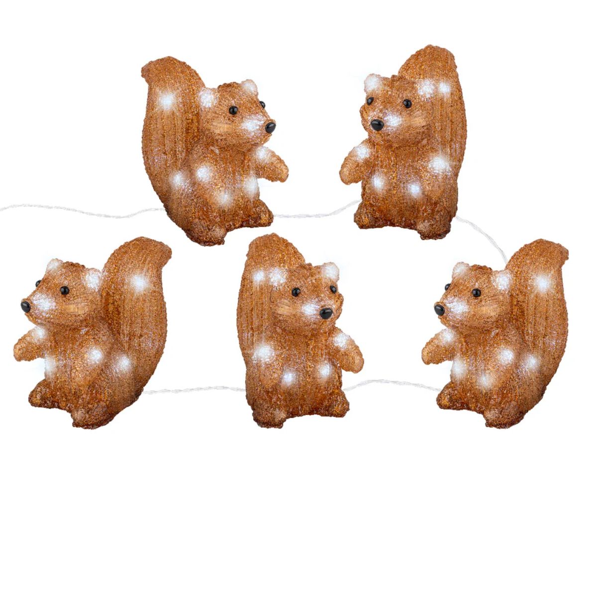 Zestaw Wiewiórki 2 m LED – na baterie