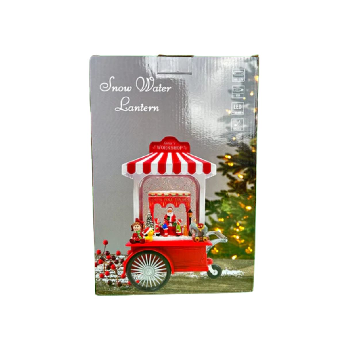 Pozytywka LED cukierkowy wózek