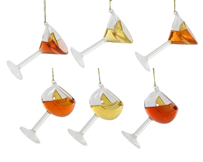 Zawieszka w kształcie koktajlu – z płynem w środku, 6 wzorów (1 szt.)