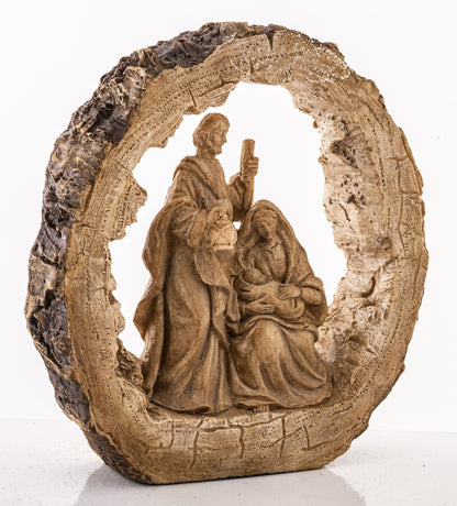 Szopka Bożonarodzeniowa w Ramie Drewnianej – 20 cm