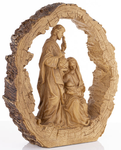 Szopka Bożonarodzeniowa w ramie – brązowa, 37 cm