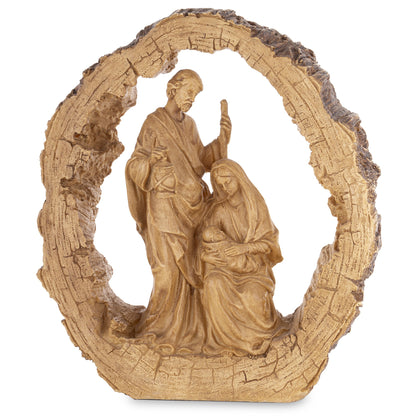Szopka Bożonarodzeniowa w ramie – brązowa, 37 cm
