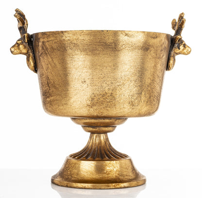 Osłonka Złota z Uchwytami w Kształcie Jelenia 22,5 cm