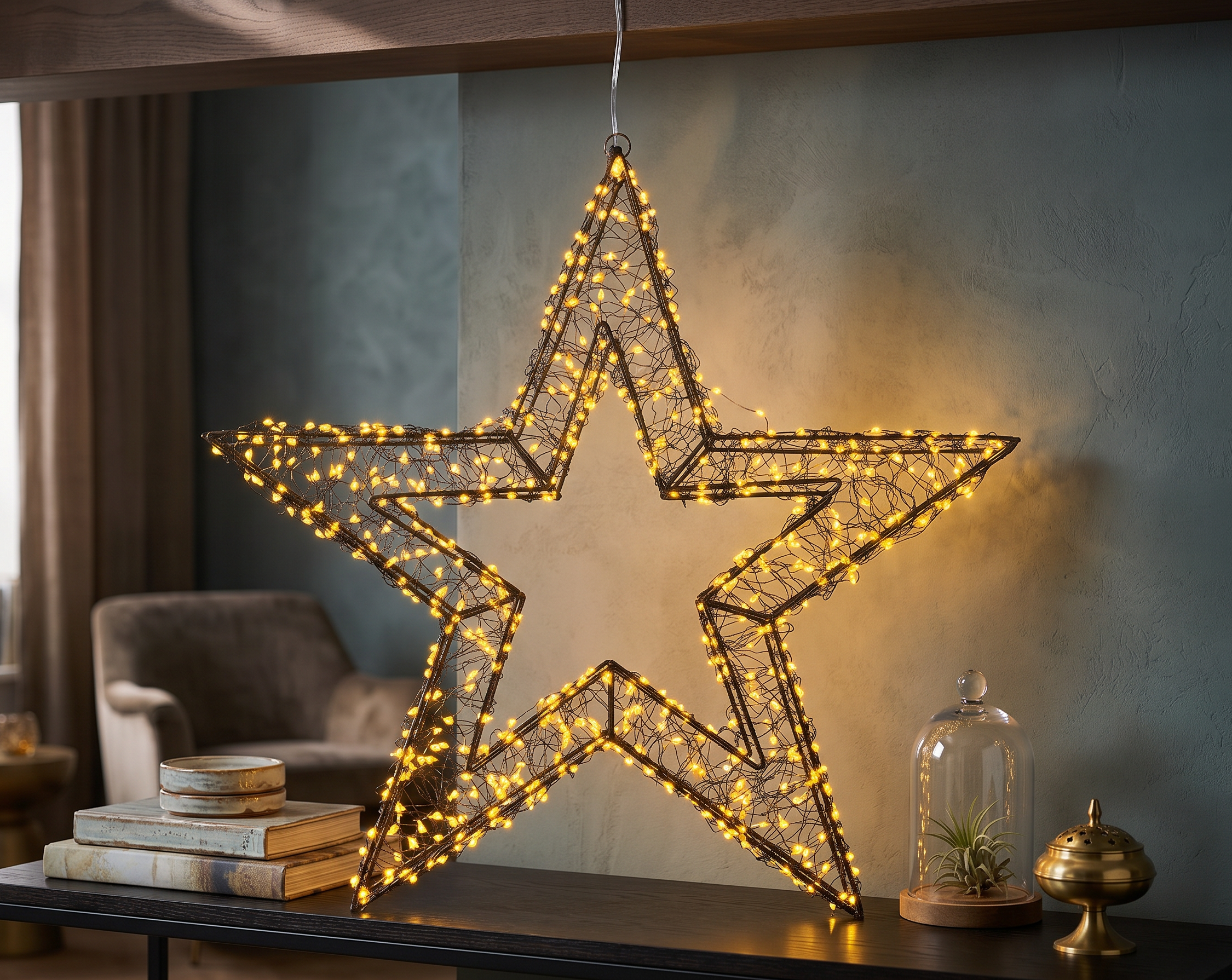 Gwiazda LED 58 cm (stojąca lub wisząca)