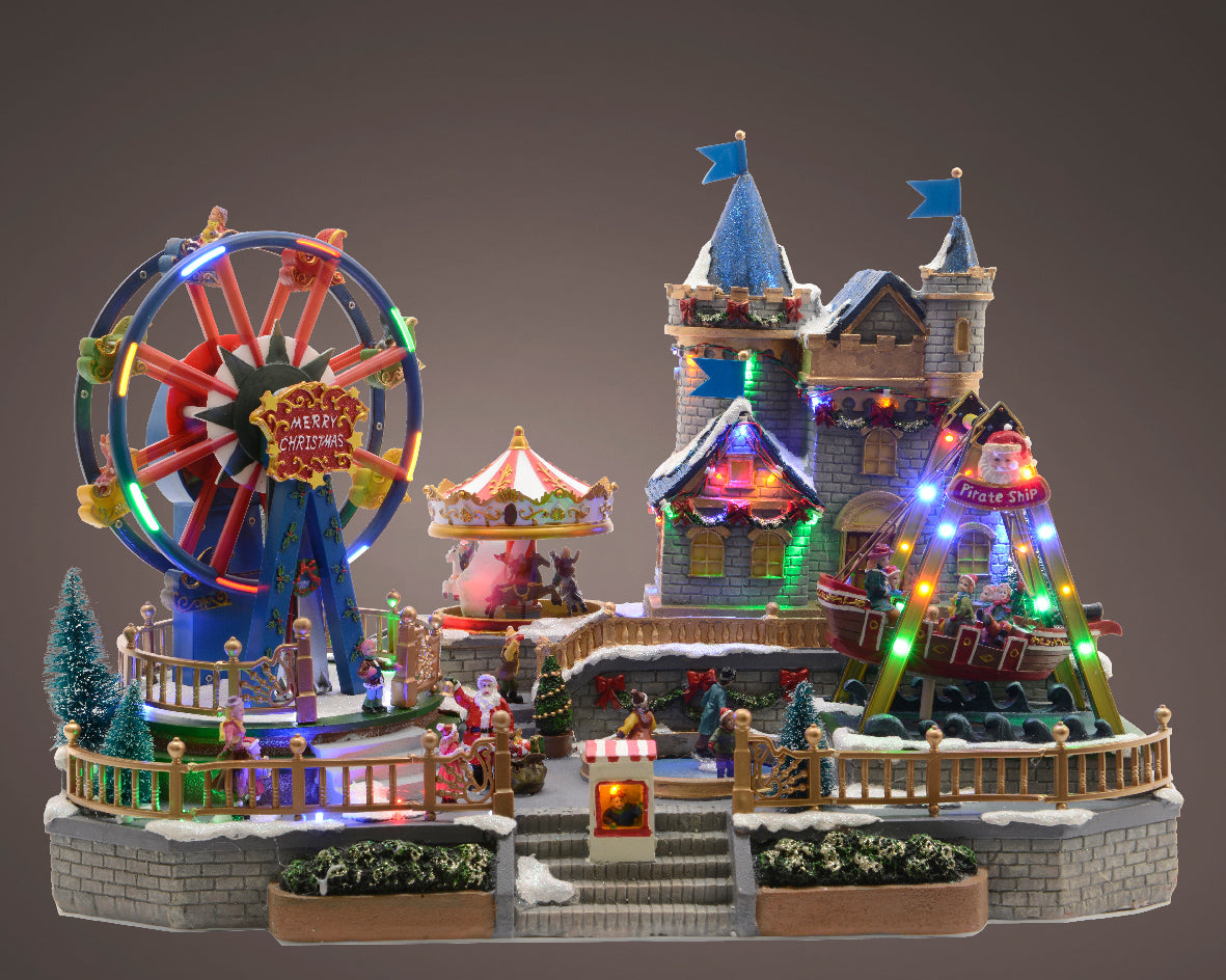 Pozytywka LED wesołe miasteczko XXL