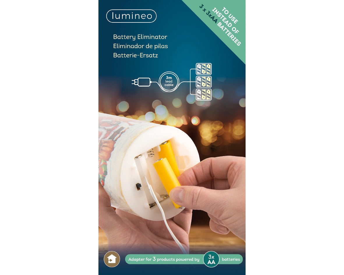 Eliminator baterii do 3 produktów zasilanych 3 bateriami typu AA