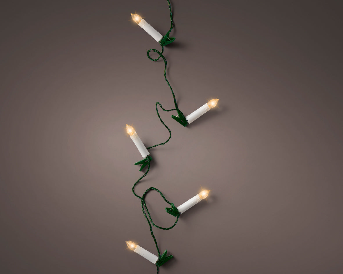 Lampki LED świeczki 30L - 7,25m ciepłe światło