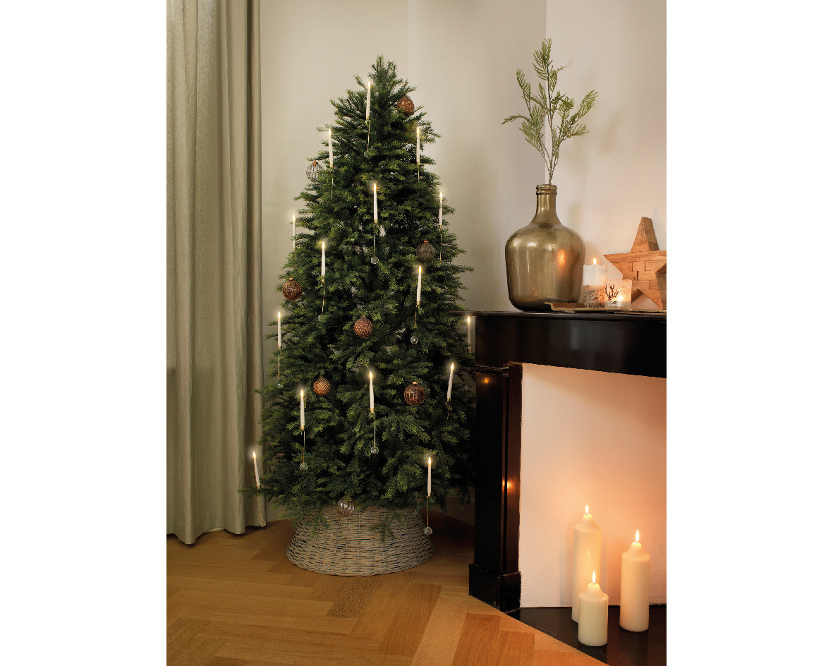 10x świeca LED 15 cm efekt płomienia - na baterie