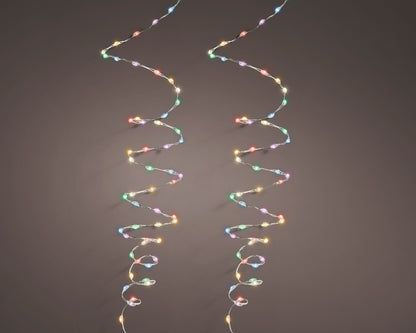 Lampki micro LED na baterie – 100 lampek na druciku kolorowe