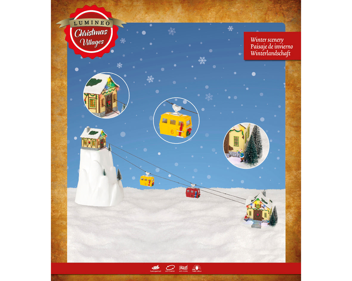 Pozytywka LED wyciąg górski XXL