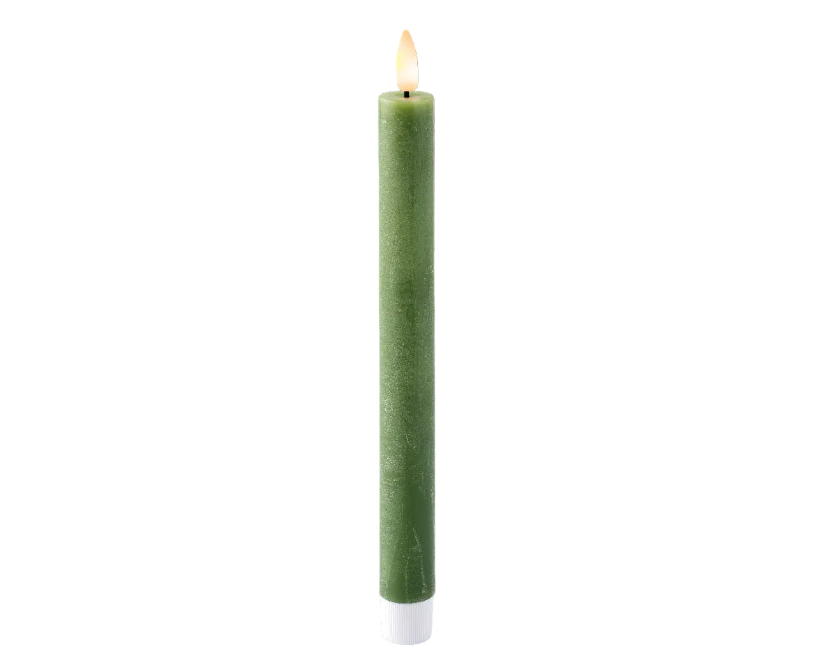 Świece LED stołowe 24,5 cm zielone  2 szt.