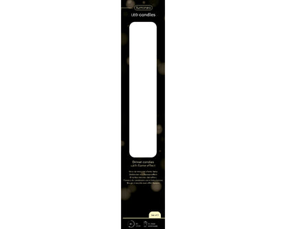 Świeca LED stołowa 2 szt. zielona 24.5 cm – stały płomień
