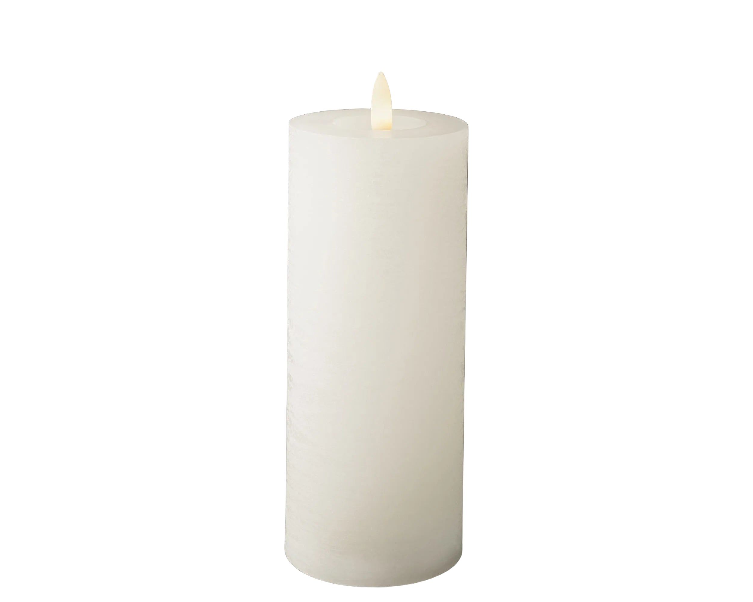 Świeca LED 19 cm biała – efekt płomienia