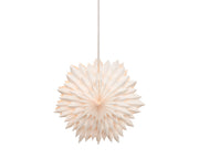 Papierowa gwiazda 3D LED 58 cm biała