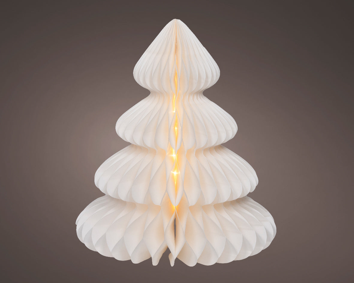 Papierowa choinka stojąca na baterie 42 cm