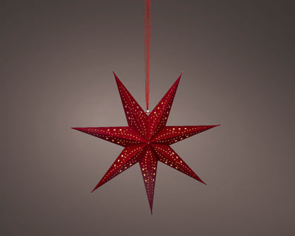 Gwiazda LED 58 cm czerwona