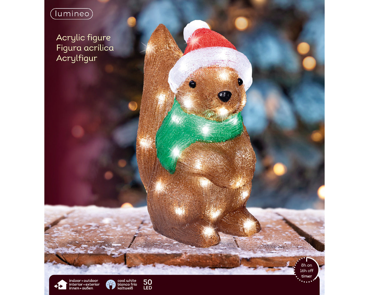 Figurka LED Wiewiórka – 30 cm