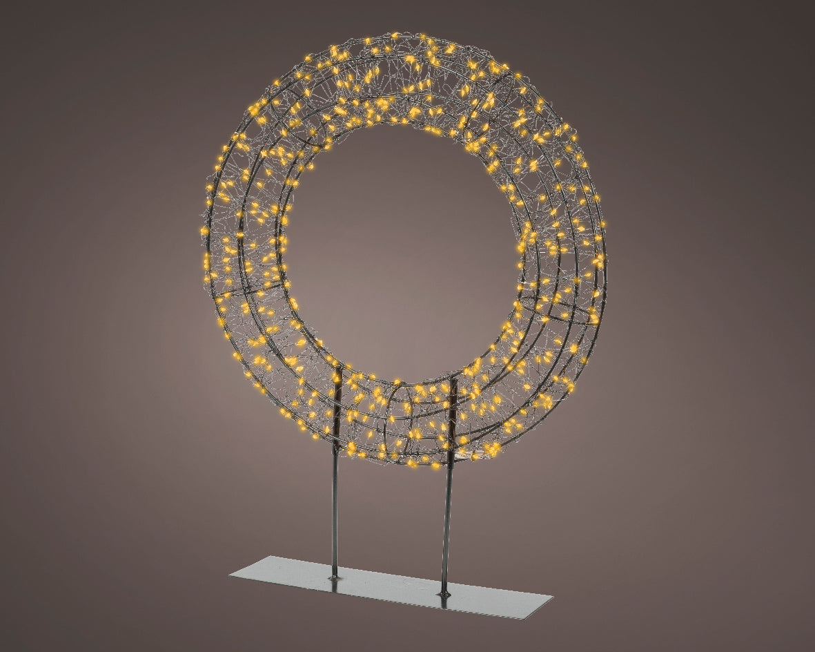 Lampka wianek LED klasyczny ciepły - 51 cm na zewnątrz