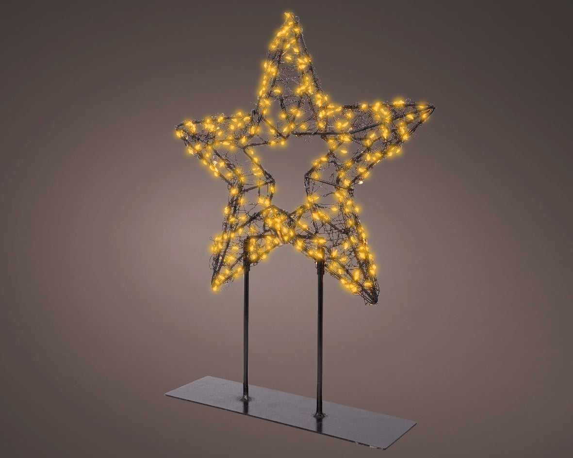 Lampka gwiazda LED klasyczny ciepły - 37 cm na zewnątrz