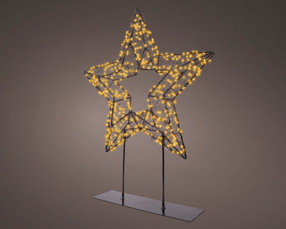 Lampka gwiazda LED ciepły klasyczny - 47 cm na zewnątrz