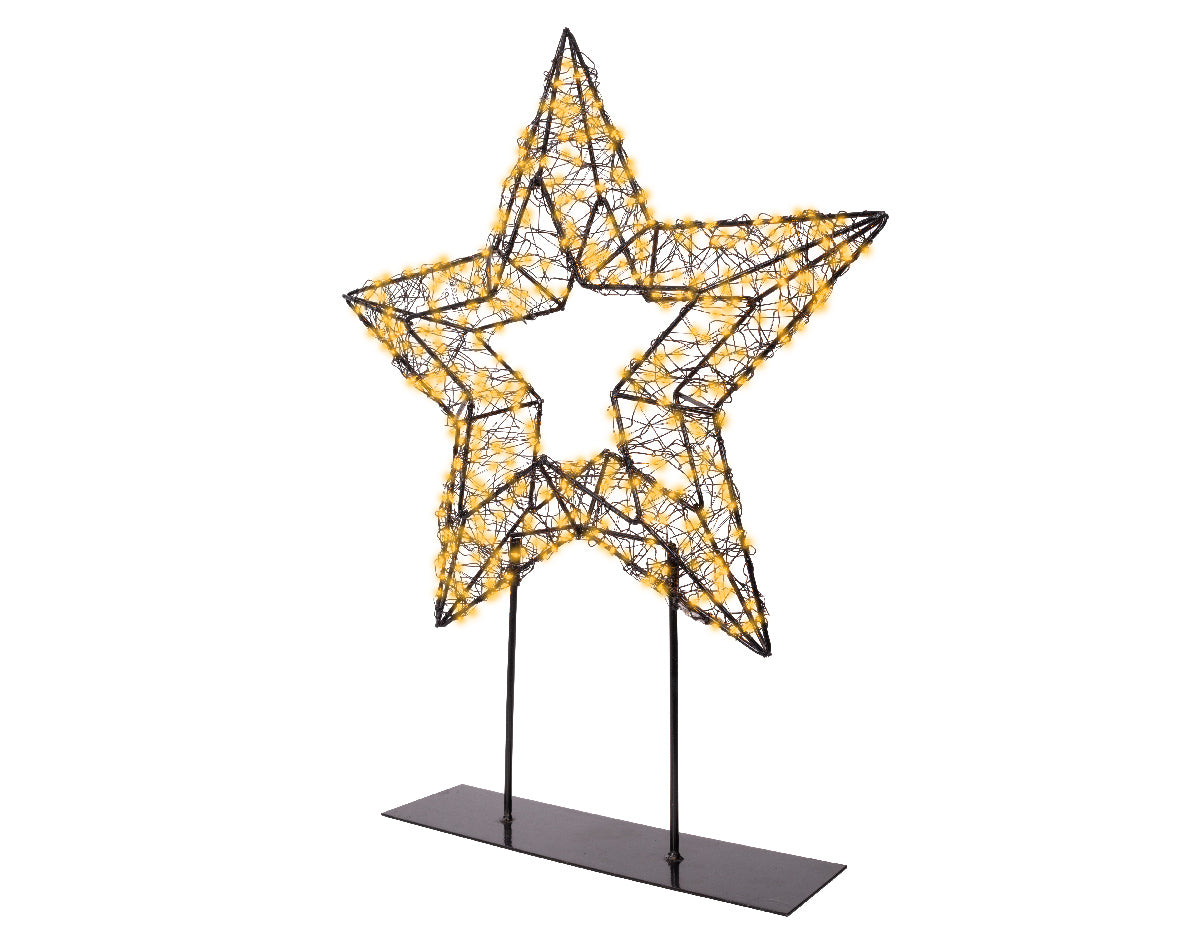 Lampka gwiazda LED ciepły klasyczny - 47 cm na zewnątrz