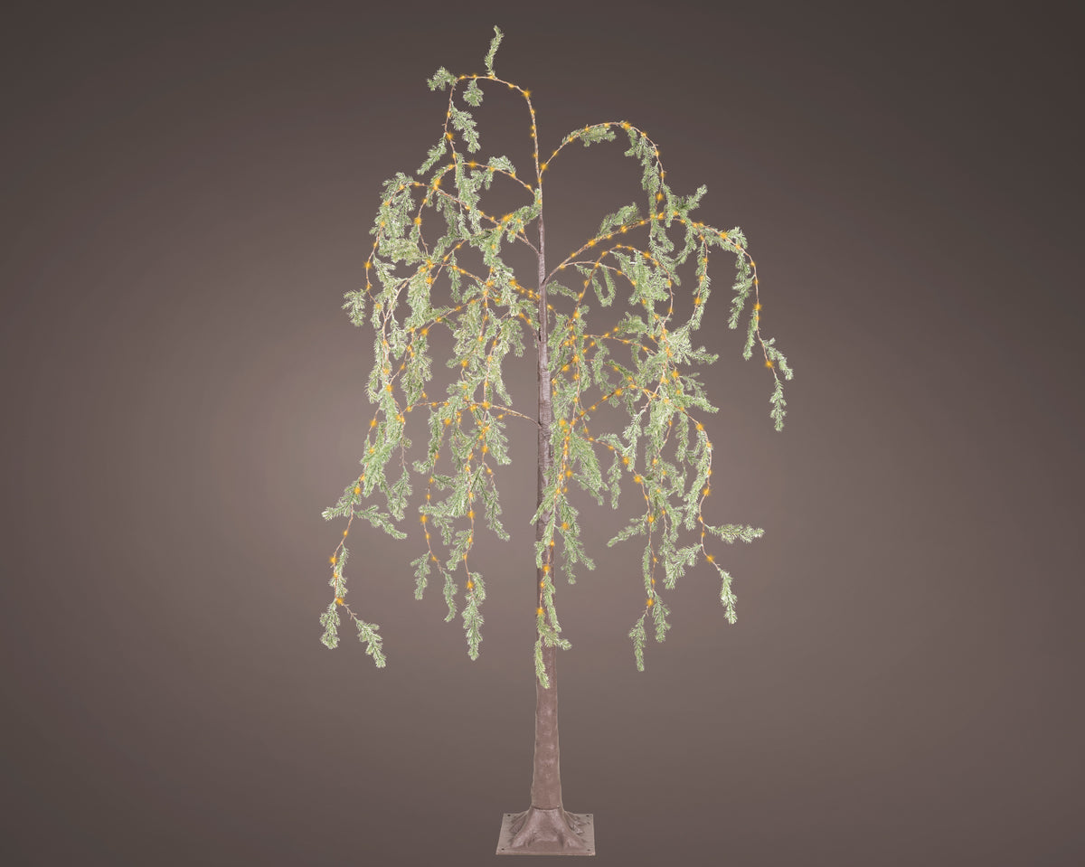 Wierzba Micro LED 150 cm – brązowa