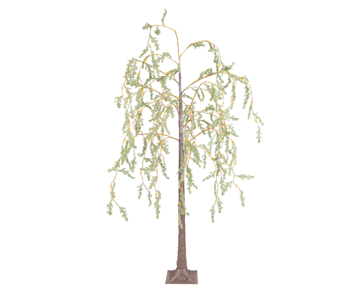 Wierzba Micro LED 150 cm – brązowa
