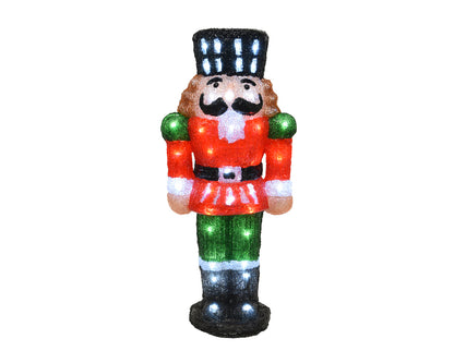 Świąteczny Dziadek do Orzechów LED – 60 cm