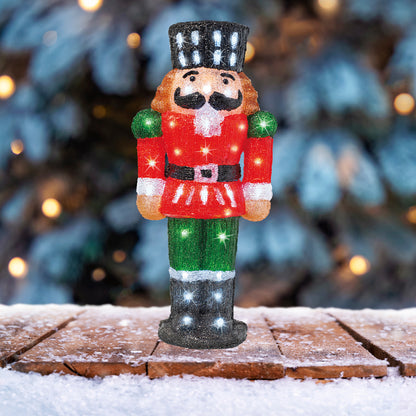 Świąteczny Dziadek do Orzechów LED – 60 cm