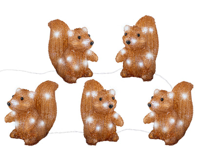 Zestaw Wiewiórki 2 m LED – na baterie