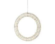 Wianek LED Micro 58 cm – srebrny