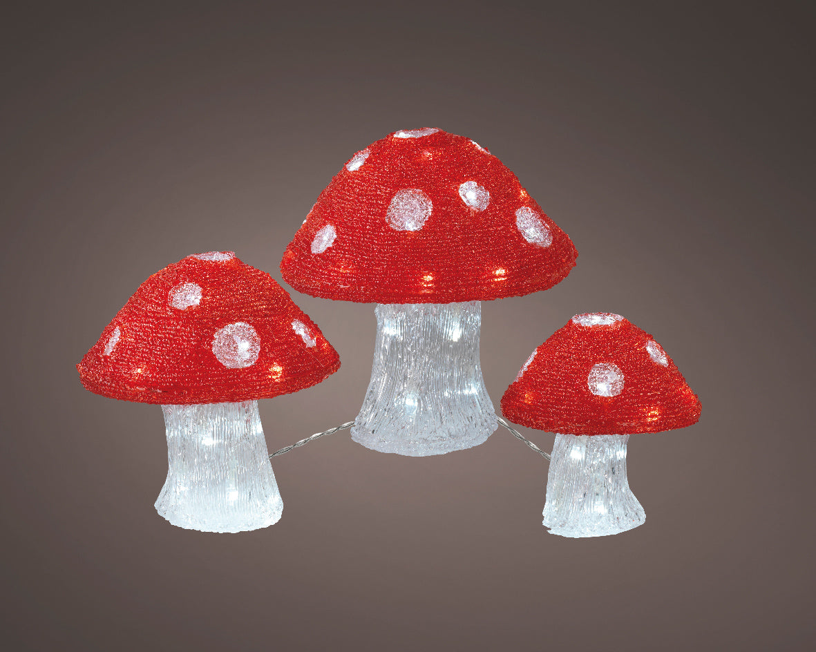 Grzybki LED – zestaw 3 szt.