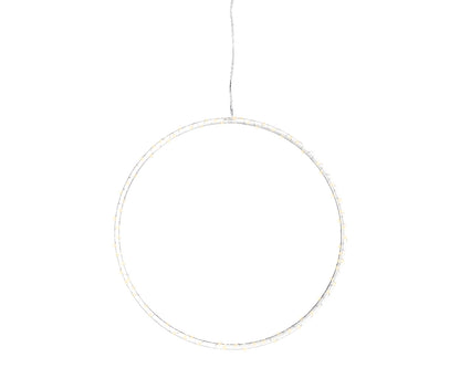 Wieniec akrylowy LED – 45 cm przezroczysty, na baterie, na zewnątrz