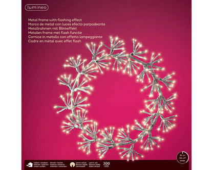 Wianek LED ciepły biały - 48 cm na zewnątrz