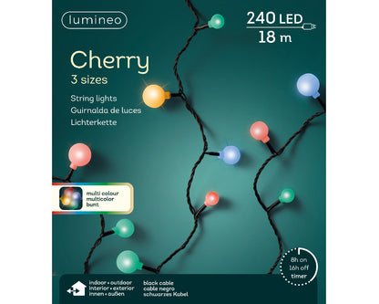 Lampki LED ''Wiśnie'' 240L – 18 m kolorowe