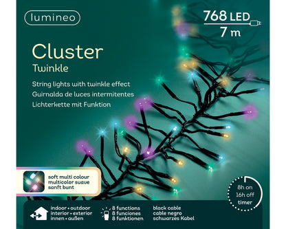 Super gęste klasyczne Lampki LED 7m pastelowe 8 trybów