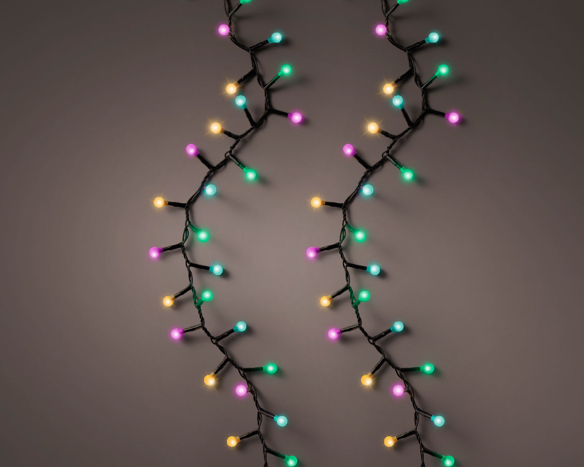 Lampki LED ''Wiśnie'' z efektem migotania 500L - 11m kolorowe