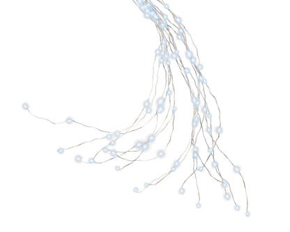 Zimne lampki choinkowe micro LED 1,8m FLASH na białym druciku