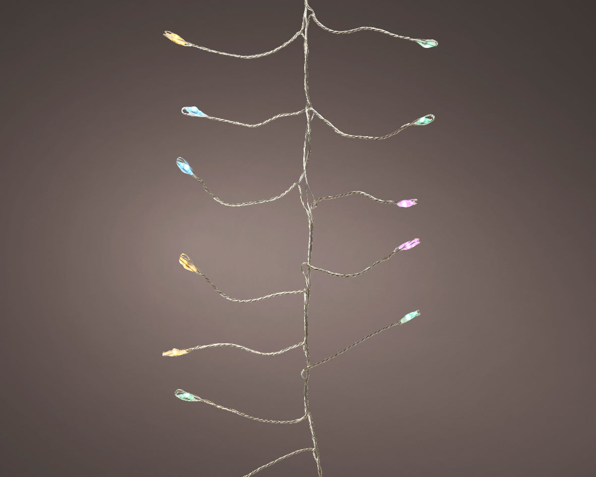 Jeżyki (Sople) świetlne druciku LED 12 metrów, multikolor 8 funkcji