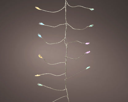 Jeżyki (sople) świetlne drucik LED 6metrów, multikolor 8 funkcji