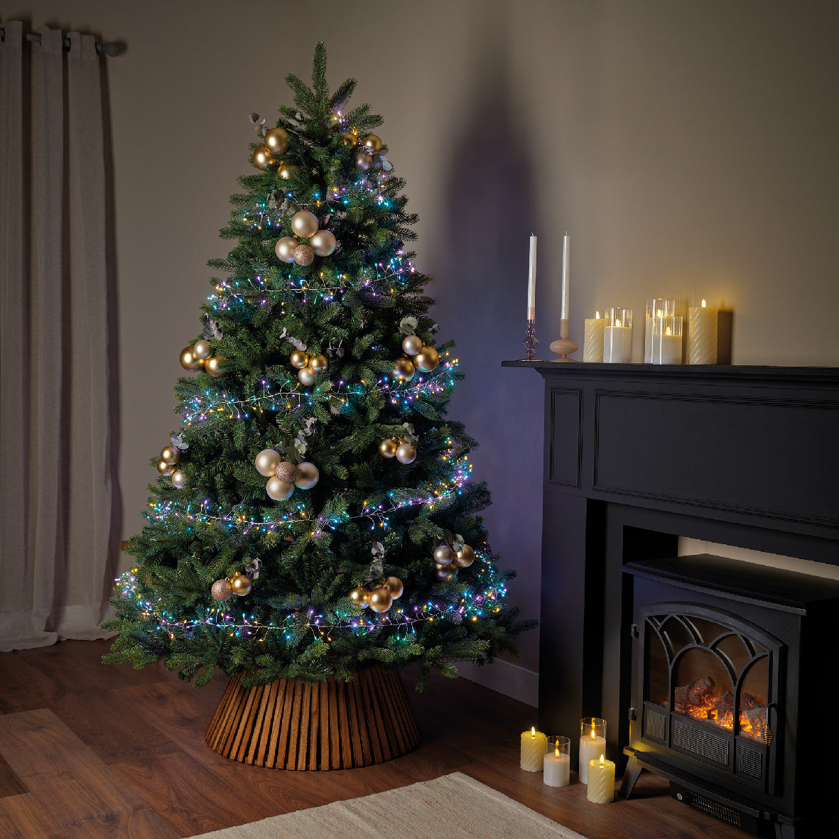 Jeżyki (Sople) świetlne druciku LED 12 metrów, multikolor 8 funkcji