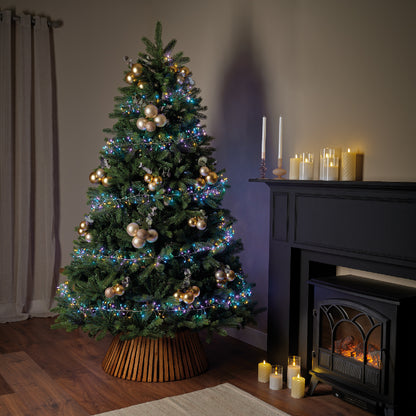 Jeżyki (sople) świetlne drucik LED 6metrów, multikolor 8 funkcji