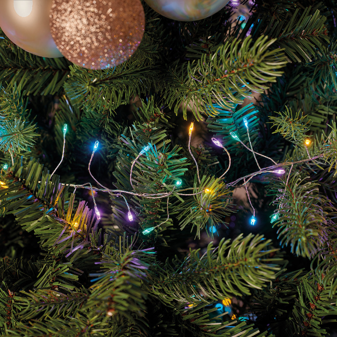 Jeżyki (Sople) świetlne druciku LED 12 metrów, multikolor 8 funkcji