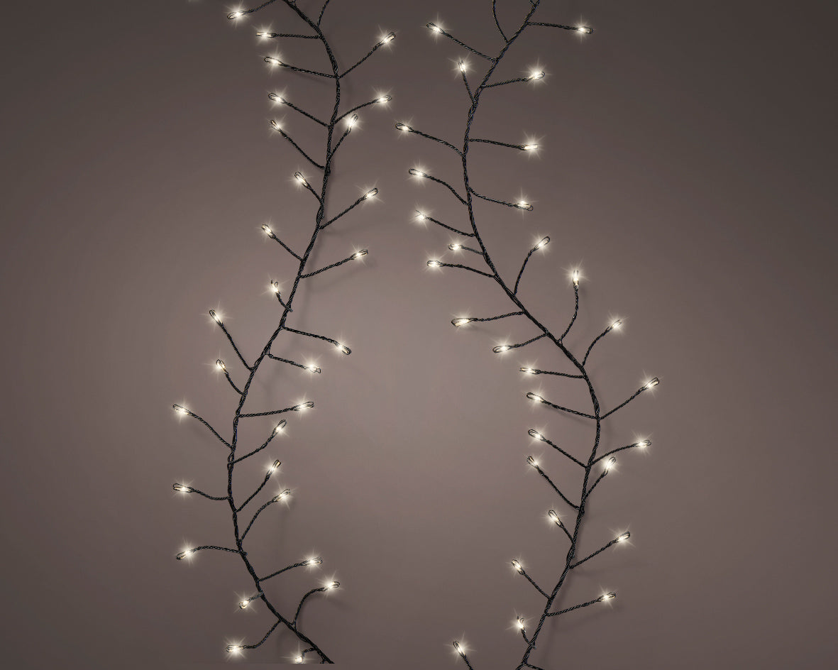 Klasyczne lampki LED 960L – 12 m ciepła biel 8 funkcji