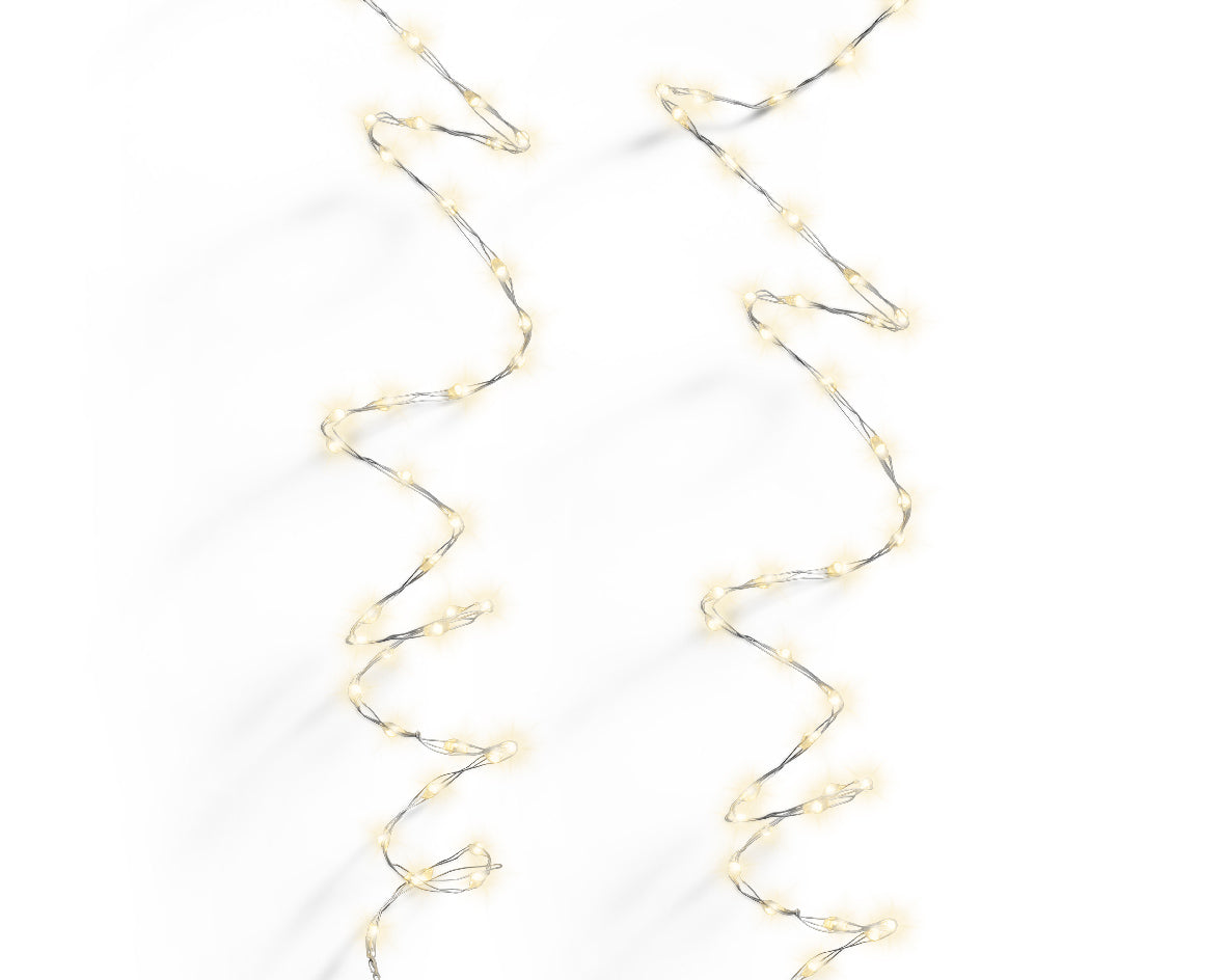 Gęsty przewód 12m LED 8 efektów świecenia (ciepła biel kolor)