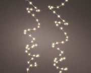 Lampki na druciku Micro LED 3 m, ciepła biel - 8 funkcji