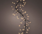 Jeżyki LED – super gęste 3m, czarny przewód (klasyczny ciepły kolor)