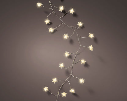 Jeżyki Gwiazdki Micro LED 120L – 3 m (Ciepły biały)