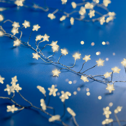 Jeżyki Gwiazdki Micro LED 120L – 3 m (Ciepły biały)