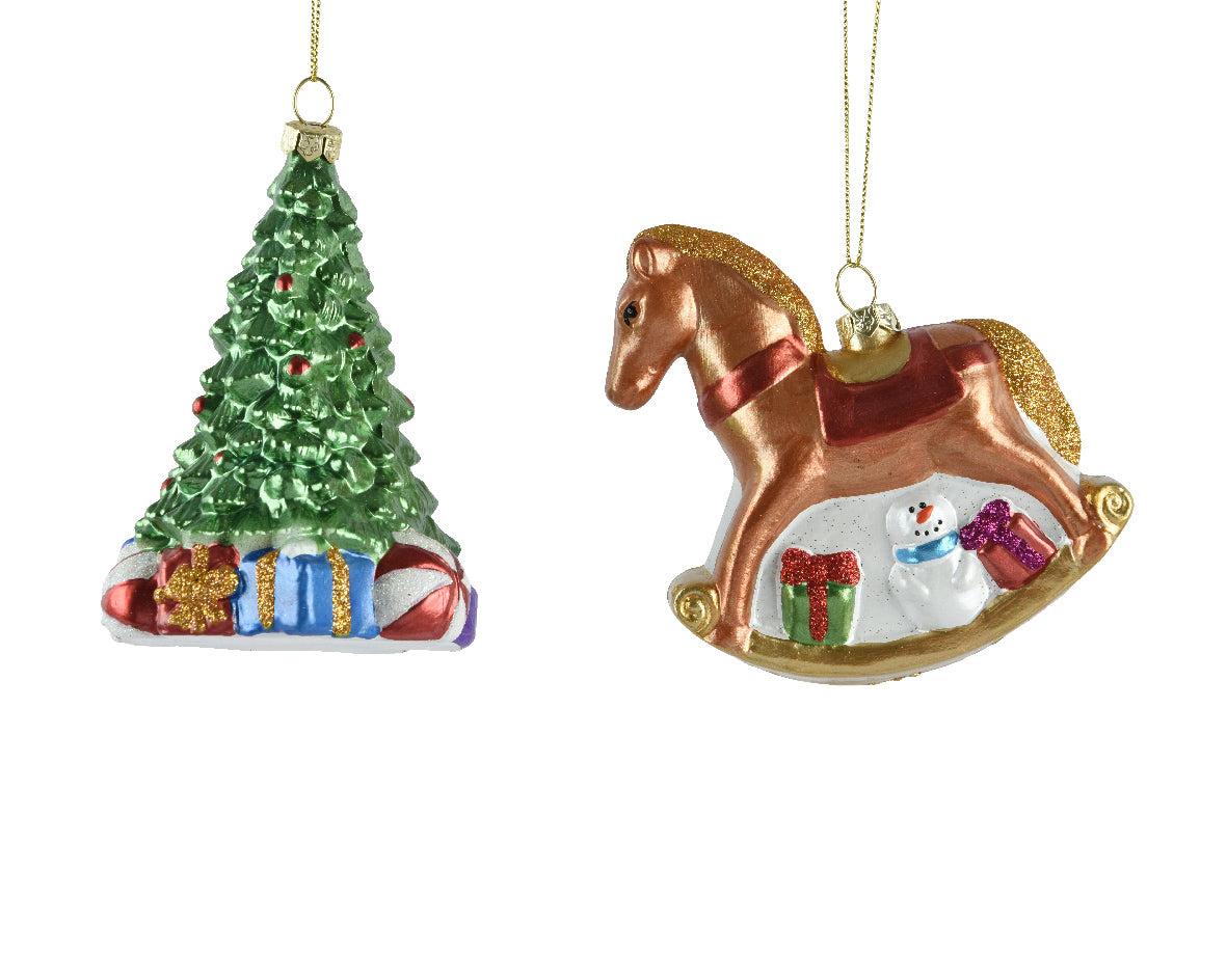 Zawieszka choinkowa nietłukąca choinka lub konik (bombka)